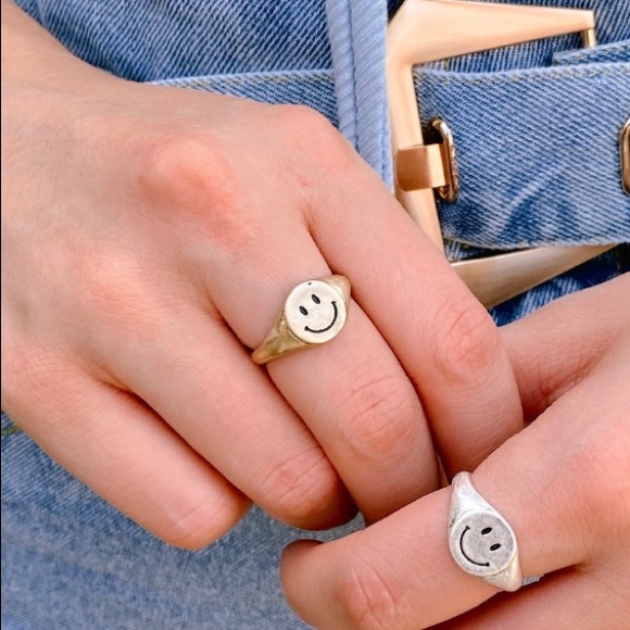 Vici Jewelry - ⚡️FLASH SALE⚡️Trendy Smiley Face Gold Ring